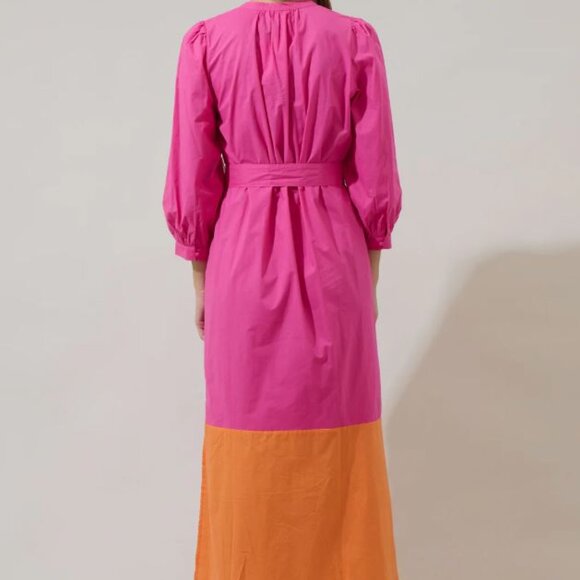 Sugarlips, Mayfield Bay Color Block Maxi Dress, Size Small, NWOT - Picture 3 of 4